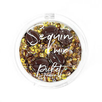 Picket Fence Studios - Sequin and Embellishments Mix - Coffee Beans