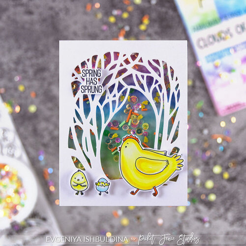 Picket Fence Studios - Sequins and Embellishments Mix - Spring is Hopping