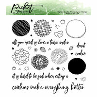 Picket Fence Studios - Clear Photopolymer Stamps - Cookie or Donut