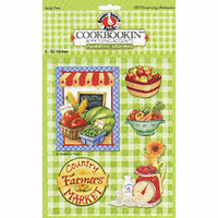PJK Designs - Cookbookin' - Cookin' Up Memories Collection - 3 Dimensional Stickers - Preserving Memories, CLEARANCE