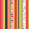 PJK Designs - Cookbookin' - Modern Market Collection - 12 x 12 Paper - Orchard Stripes