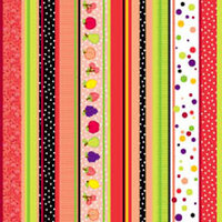PJK Designs - Cookbookin' - Modern Market Collection - 12 x 12 Paper - Orchard Stripes