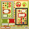 PJK Designs - Cookbookin' - Modern Market Collection - 12 x 12 Cardstock Stickers