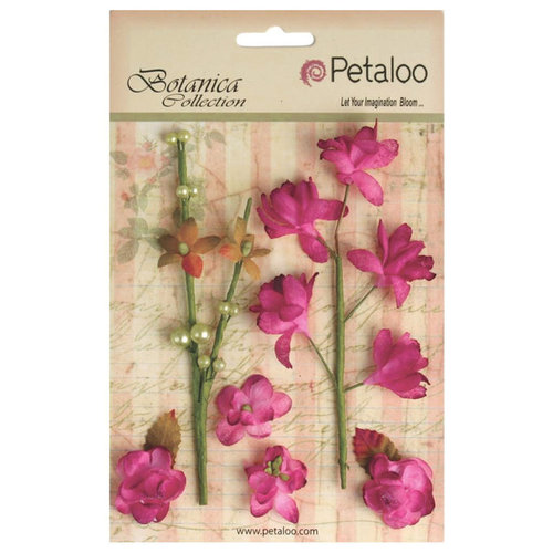 Petaloo - Botanica Collection - Floral Embellishments - Ephemera - Fuchsia
