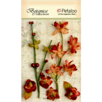 Petaloo - Botanica Collection - Floral Embellishments - Ephemera - Cranberry