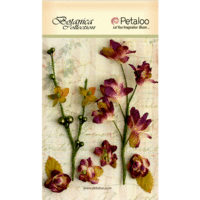 Petaloo - Botanica Collection - Floral Embellishments - Ephemera - Purple