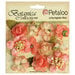 Petaloo - Botanica Collection - Floral Embellishments - Minis - Coral