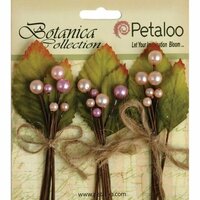 Petaloo - Botanica Collection - Floral Embellishments - Spring Berry Clusters - Pink