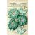 Petaloo - Botanica Collection - Floral Embellishments - Mums and Butterflies - Teal