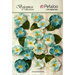 Petaloo - Botanica Collection - Floral Embellishments - Velvet Pansies - Teal