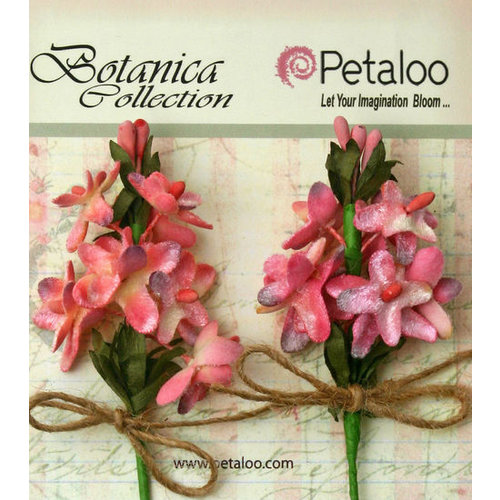 Petaloo - Botanica Collection - Floral Embellishments - Velvet Lilacs - Mauve