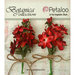 Petaloo - Botanica Collection - Floral Embellishments - Velvet Lilacs - Red