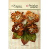 Petaloo - Botanica Collection - Floral Embellishments - Sugared Blooms - Mocha