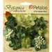 Petaloo - Botanica Collection - Floral Embellishments - Sugared Minis - Green