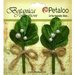 Petaloo - Botanica Collection - Christmas - Floral Embellishments - Mistletoe Picks - Green