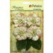 Petaloo - Botanica Collection - Floral Embellishments - Vintage Velvet Peonies - Ivory