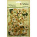 Petaloo - Botanica Collection - Floral Embellishments - Vintage Velvet Dogwoods - Antique Gold