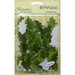 Petaloo - Botanica Collection - Floral Embellishments - Vintage Velvet Holly Leaves