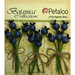 Petaloo - Botanica Collection - Floral Embellishments - Blueberry Picks - Blue