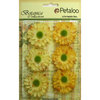 Petaloo - Botanica Collection - Floral Embellishments - Gerber Daisy - Yellow