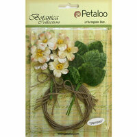 Petaloo - Botanica Collection - Floral Embellishments - Blossom Bulk Pack - Cream