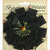 Petaloo - Textured Elements Collection - Floral Embellishments - Burlap Blossom - Large - Black