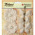 Petaloo - Burlap and Canvas Collection - Floral Embellishments - Burlap Butterflies and Blossoms - Ivory