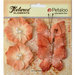 Petaloo - Burlap and Canvas Collection - Floral Embellishments - Burlap Butterflies and Blossoms - Apricot
