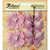 Petaloo - Burlap and Canvas Collection - Floral Embellishments - Burlap Butterflies and Blossoms - Lavender