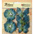 Petaloo - Burlap and Canvas Collection - Floral Embellishments - Burlap Butterflies and Blossoms - Denim Blue
