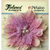 Petaloo - Burlap and Canvas Collection - Floral Embellishments - Burlap Birdsnest Flower - Lavender