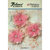 Petaloo - Burlap and Canvas Collection - Floral Embellishments - Burlap Birdsnest Flower - Pink - 3 Pack