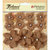 Petaloo - Burlap and Canvas Collection - Floral Embellishments - Burlap Flowers - Natural
