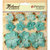 Petaloo - Burlap and Canvas Collection - Floral Embellishments - Burlap Flowers - Teal