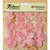 Petaloo - Burlap and Canvas Collection - Floral Embellishments - Burlap Flowers - Pink