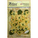 Petaloo - Burlap and Canvas Collection - Floral Embellishments - Dogwood - Canvas - Yellow