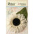 Petaloo - Textured Elements Collection - Floral Embellishments - Burlap Giant Sunflower - Ivory