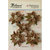 Petaloo - Textured Elements Collection - Christmas - Floral Embellishments - Burlap Poinsettias - Natural