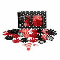 Petaloo - It's Magic Mickey Collection - Flowers - Daisy Box Blend - Small - Red and Black