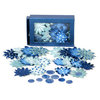 Petaloo - Blue Crush Collection - Flowers - Daisy Box Blend - Small - Light Blue and Dark Blue