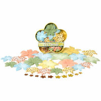 Petaloo - Summer at the Cape Collection - Flowers - Dahlia Box Blend - Large - Gold, Peach, Green and Blue, CLEARANCE