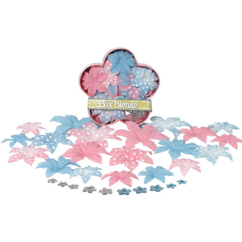 Petaloo - It's Magic Princess Disney Collection - Flowers - Dahlia Box Blend - Large - Pink and Blue, CLEARANCE