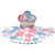 Petaloo - It&#039;s Magic Princess Disney Collection - Flowers - Dahlia Box Blend - Large - Pink and Blue, CLEARANCE