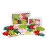 Petaloo - Flora Doodles Collection - Handmade Flowers - Value Pack - Glittered Daisy Blend - Jolly Christmas, CLEARANCE