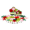 Petaloo - Flora Doodles Collection - Handmade Flowers - Glittered Dahlia Box Blend - Jolly Christmas, CLEARANCE