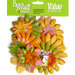 Petaloo - Flora Doodles Collection - Layering Fabric and Glitter Flowers - Sherbert