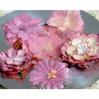 Petaloo - Chantilly Collection - Mixed Blooms Flowers - Mauve