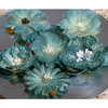 Petaloo - Chantilly Collection - Mixed Blooms Flowers - Blue Green