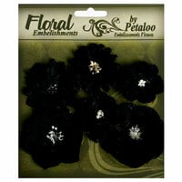 Petaloo - Chantilly Collection - Mixed Blooms Flowers - Black