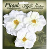 Petaloo - Chantilly Collection - Velvet Wild Roses - White